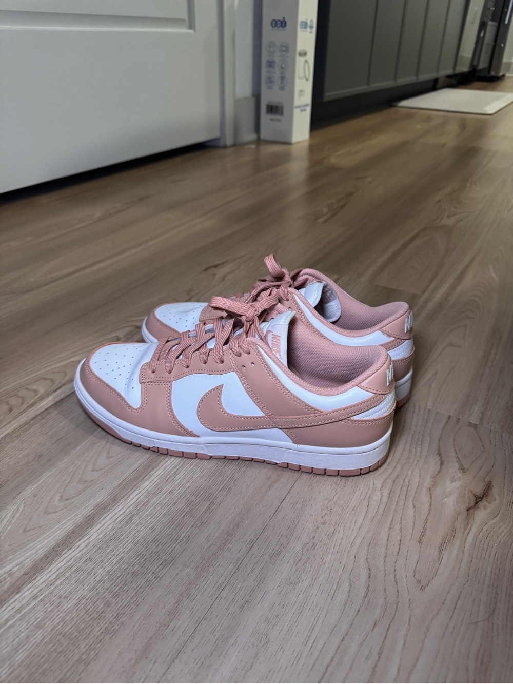 Nike Women’s Low-Top Sneakers in Salmon and White